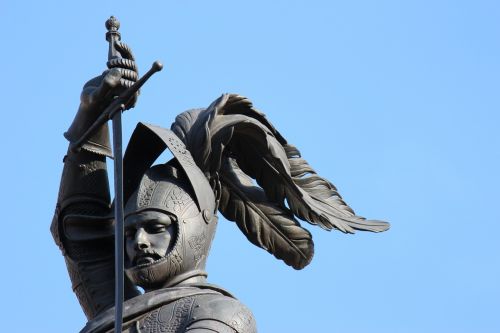 statue knight bronze