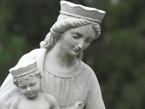 statue virgin mary religious