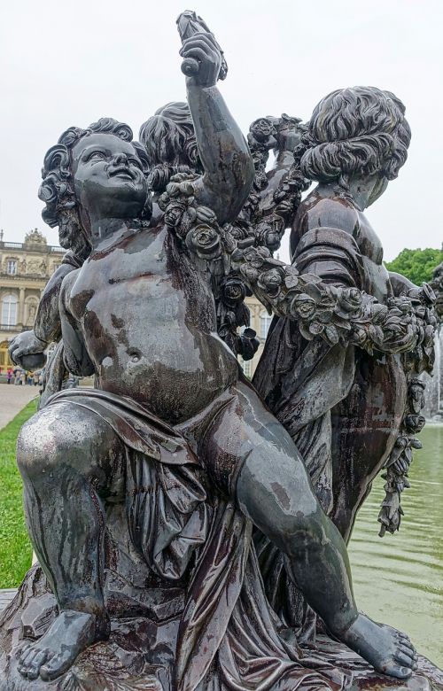 statue cherub sculpture