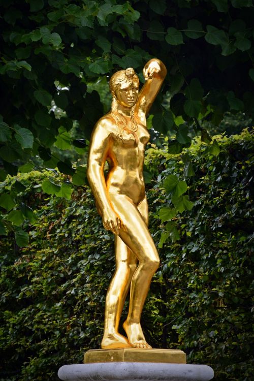 statue figure gold