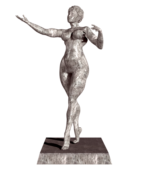 statue girl sculpture