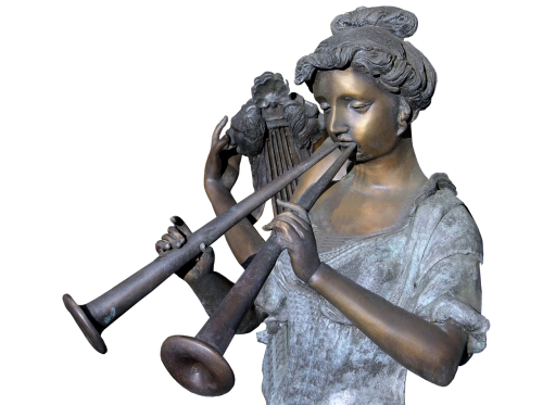 statue bronze music