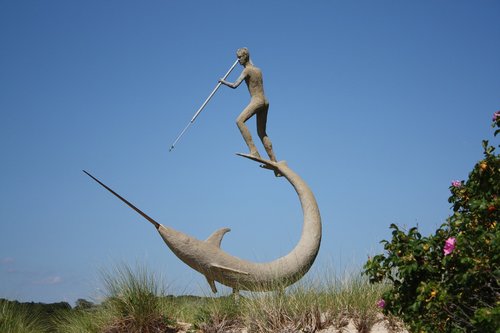 statue  martha's vineyard  whaling