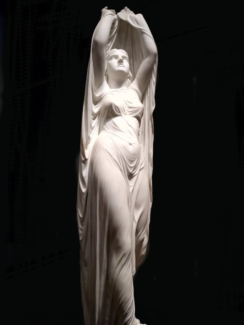 statue  woman  veil
