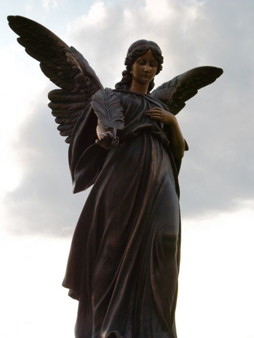 statue angel sculpture