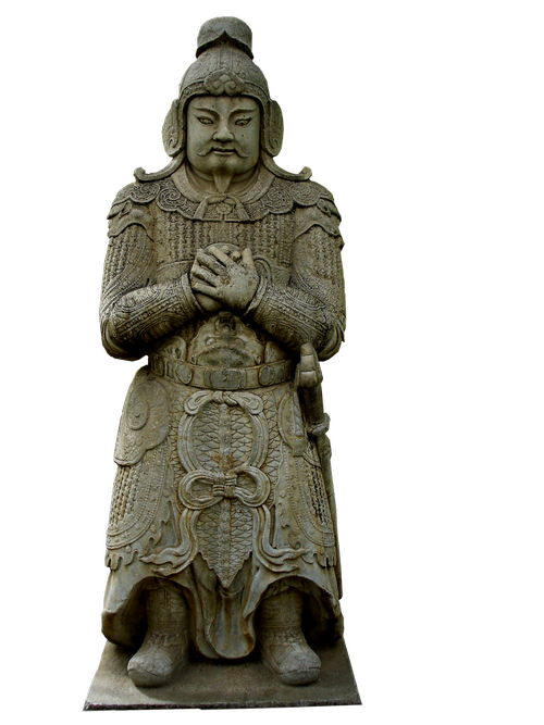 statue  warrior  chinese