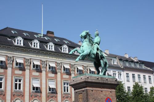 statue rider on horse denmark