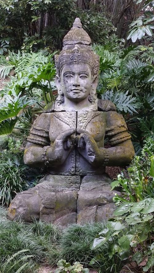 statue jungle pray