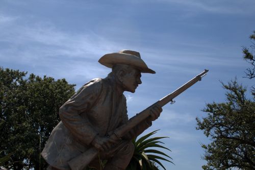 Statue Depicting Guard At Fort
