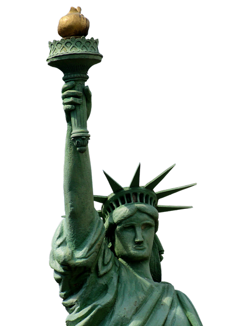 statue of liberty  isolated  usa