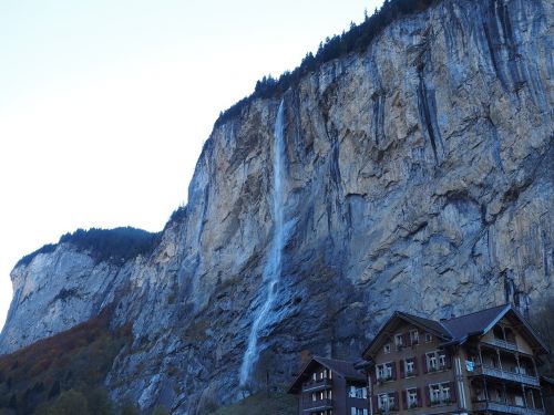 staubbachfall waterfall free-fall