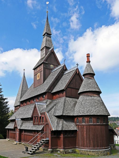 stave church goslar-hahnenklee east side