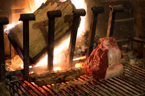 steak rib wood