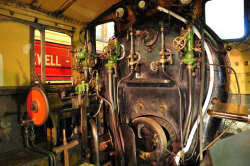 steam locomotive locomotive the interior of the