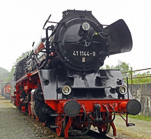 steam locomotive goods train locomotive exhibition