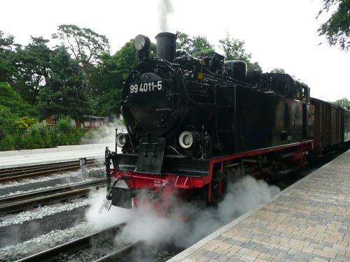 steam locomotive railway steam powered