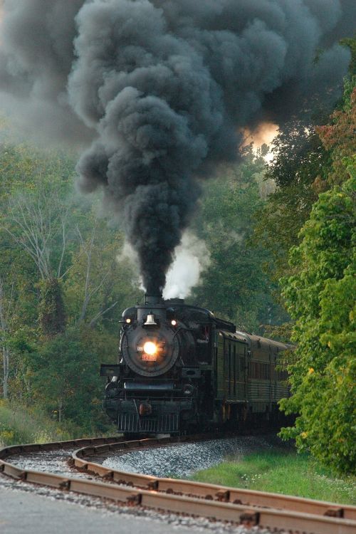 steam locomotive engine railway