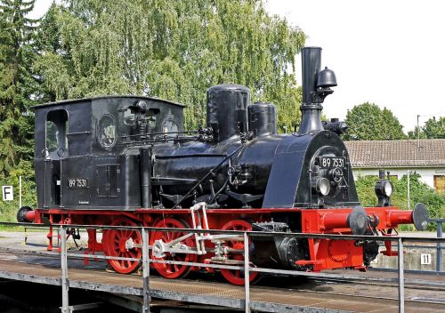 steam locomotive a museum exhibit able to roll