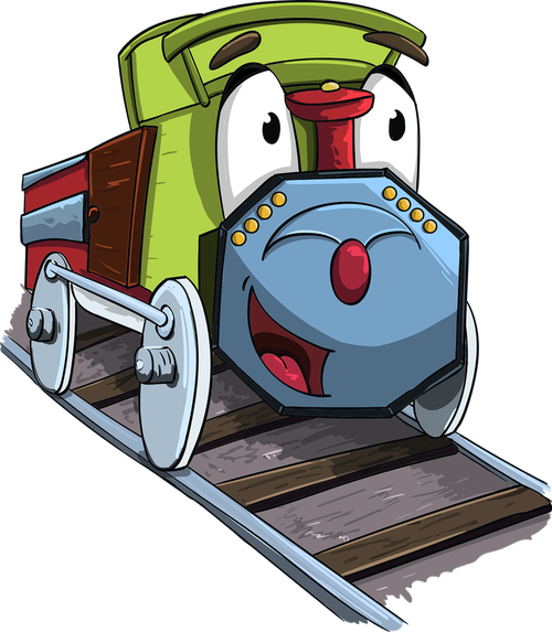 steam locomotive  locomotive  cartoon