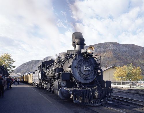 steam locomotive smoke railway