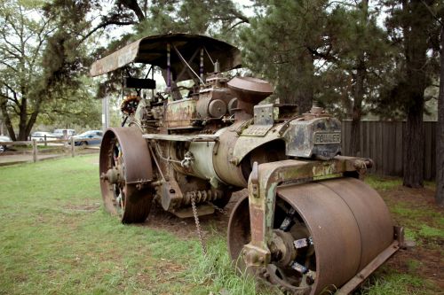 steam roller old machine