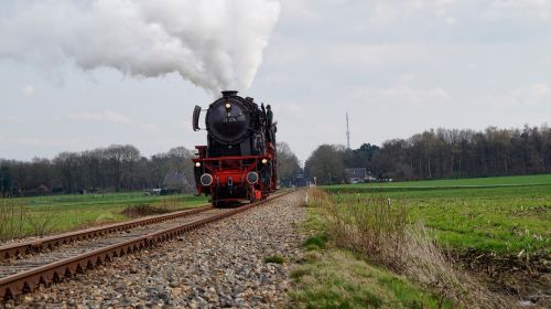 steam train rails steam