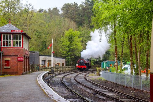 steam train  haverthwaite railway  cumbria