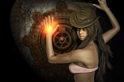 steampunk female girl