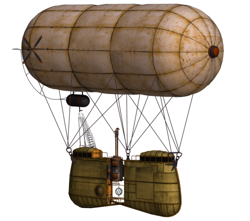 steampunk balloon aerostat