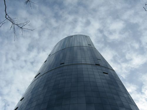 Steel Curved Skyscraper Reaches Sky