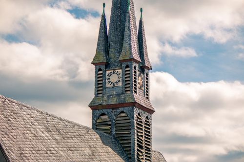 steeple clock church