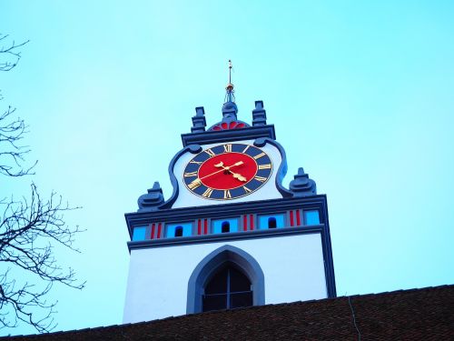 steeple church clock tower