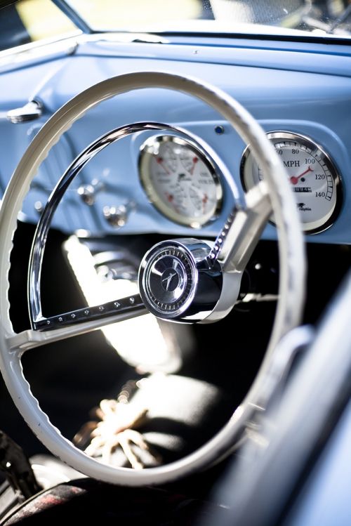 steering wheel cockpit vintage