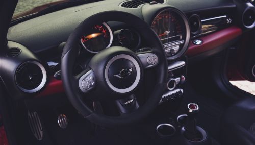 steering wheel dashboard indoor