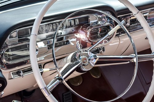 steering wheel  dashboard classic car  dashboard