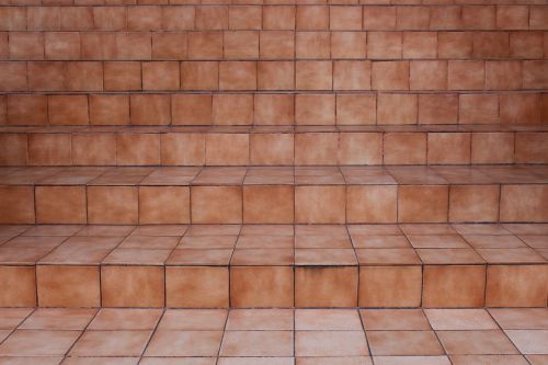 steps ceramic tiles brown