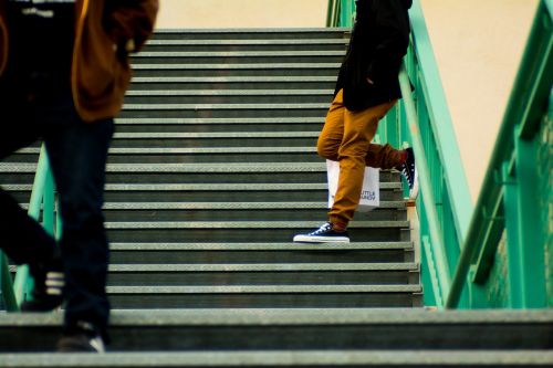 steps stairs people