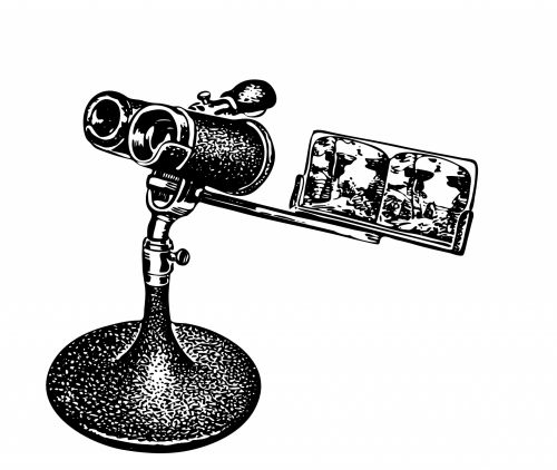 Stereoscope Clipart Illustration