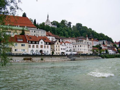 steyr city  enns river  austria