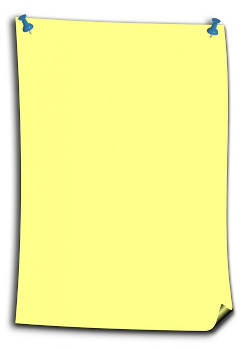 stickies note yellow
