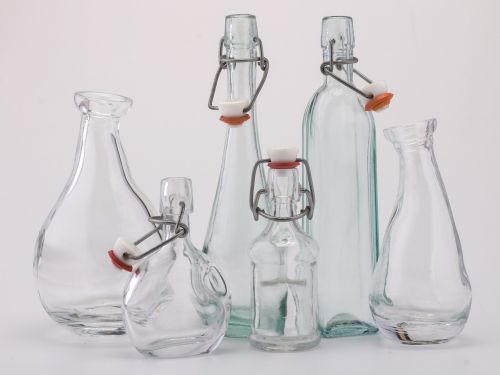 still life bottles glasses
