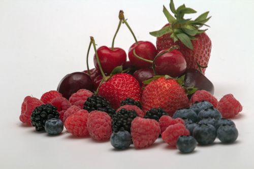 still life berries fruits