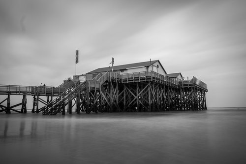 stilt houses  north sea  nordfriesland