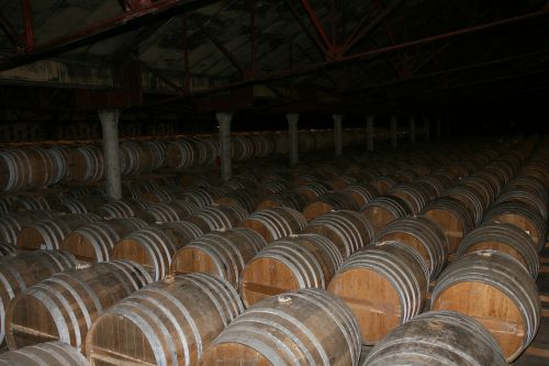 stock barrels cognac