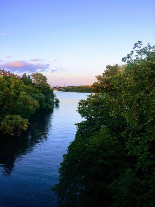 stockholm river sunset