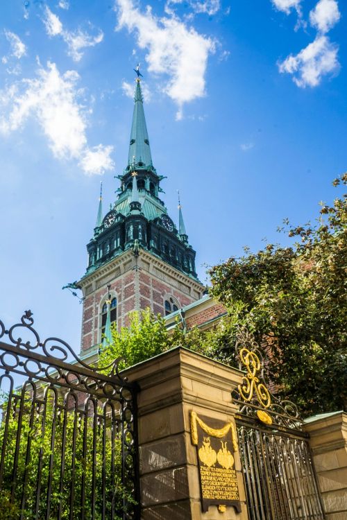 stockholm church tower sweden