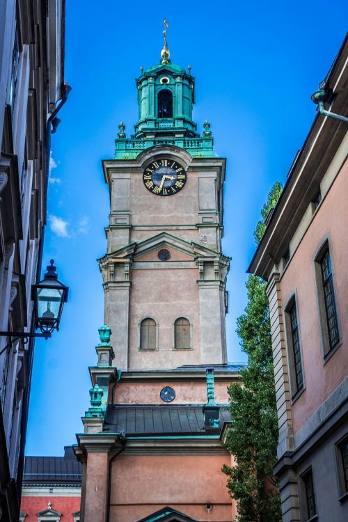 stockholm church clock tower