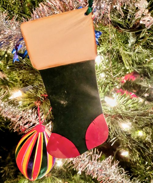 Stocking In Christmas Tree