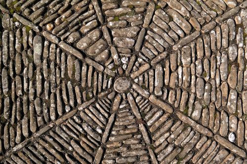 stone mosaic ground