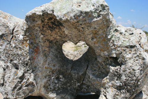 stone nature heart